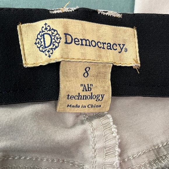Democracy Ab Technology‎ Skinny Jeans Womens 8 Beige Denim Mid Rise Stretch - Picture 6 of 12